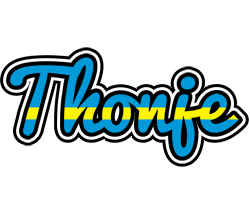 Thonje sweden logo