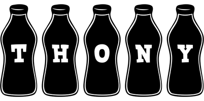 Thony bottle logo