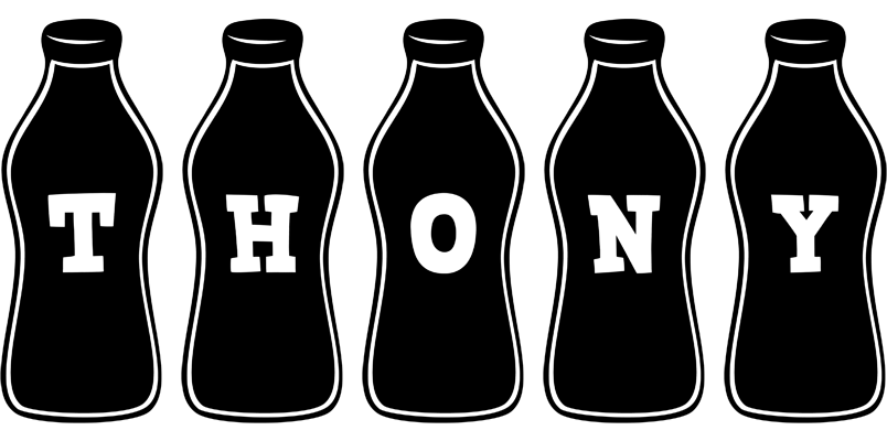 Thony bottle logo