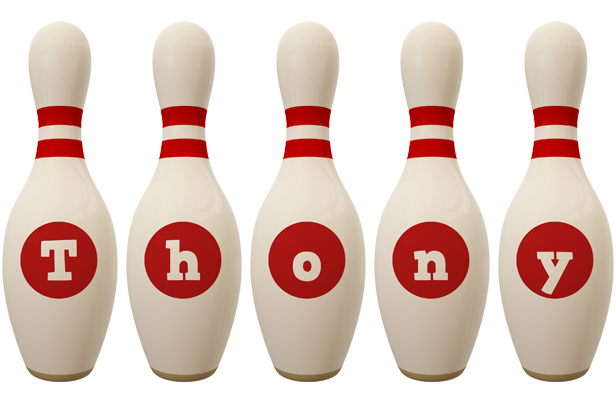 Thony bowling-pin logo