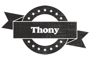 Thony grunge logo