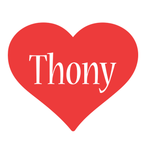 Thony love logo