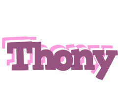 Thony relaxing logo