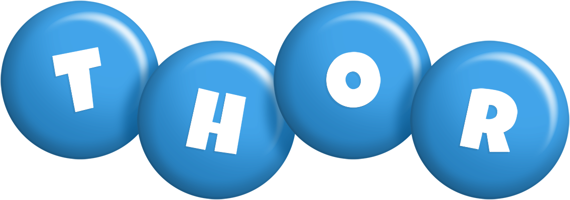 Thor candy-blue logo