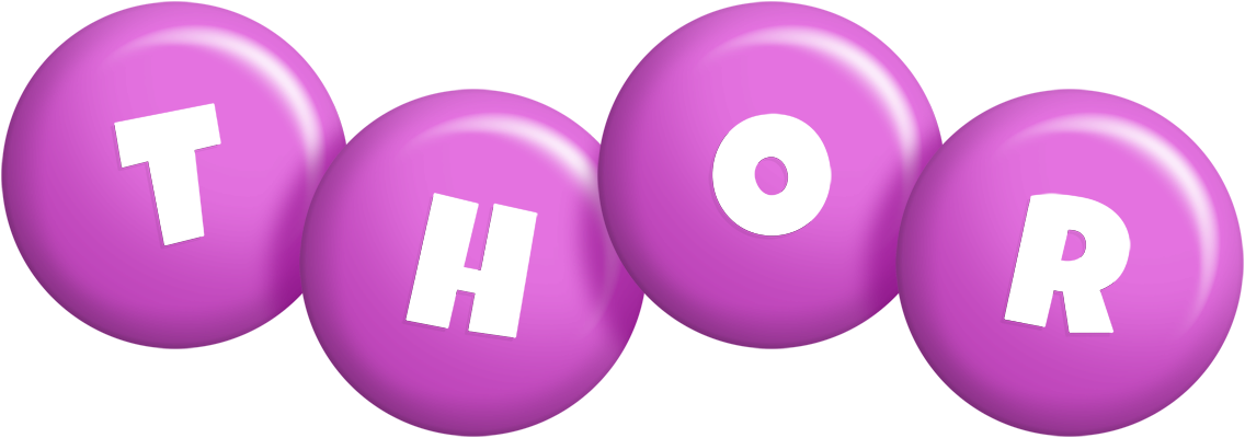Thor candy-purple logo