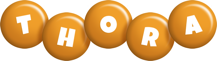 Thora candy-orange logo