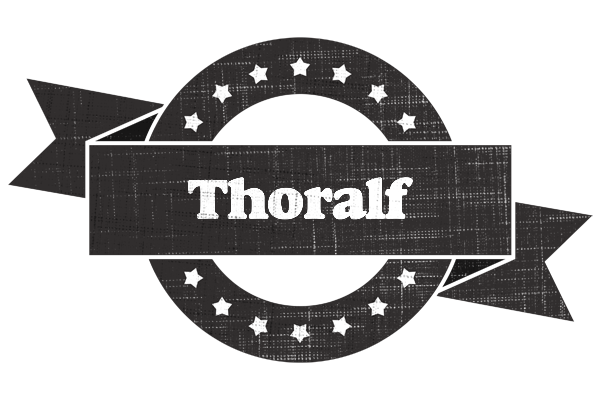 Thoralf grunge logo