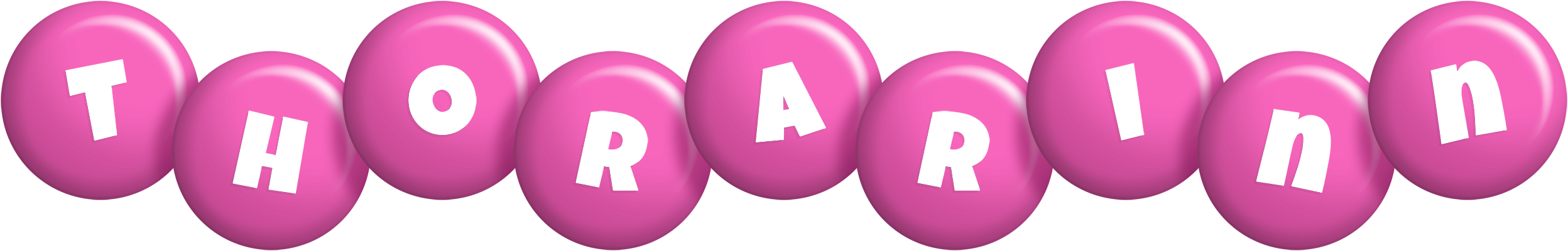 Thorarinn candy-pink logo