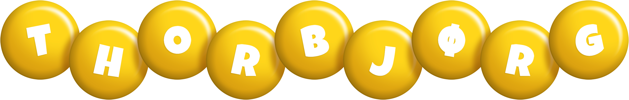 Thorbjørg candy-yellow logo