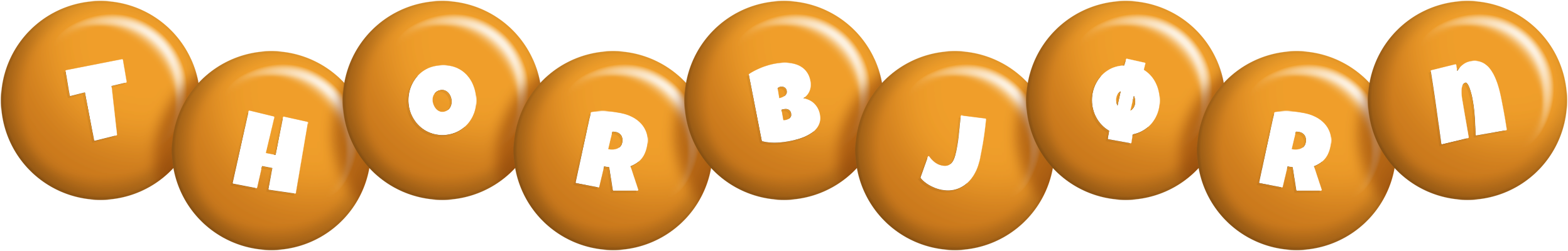 Thorbjørn candy-orange logo