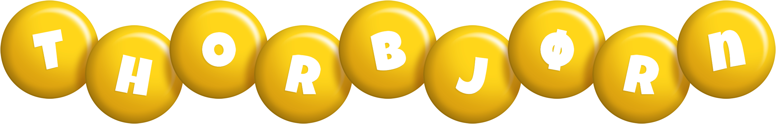 Thorbjørn candy-yellow logo