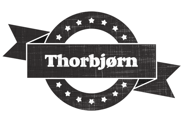 Thorbjørn grunge logo