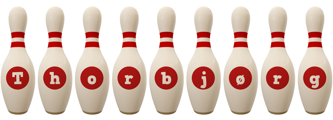 Thorbjørg bowling-pin logo