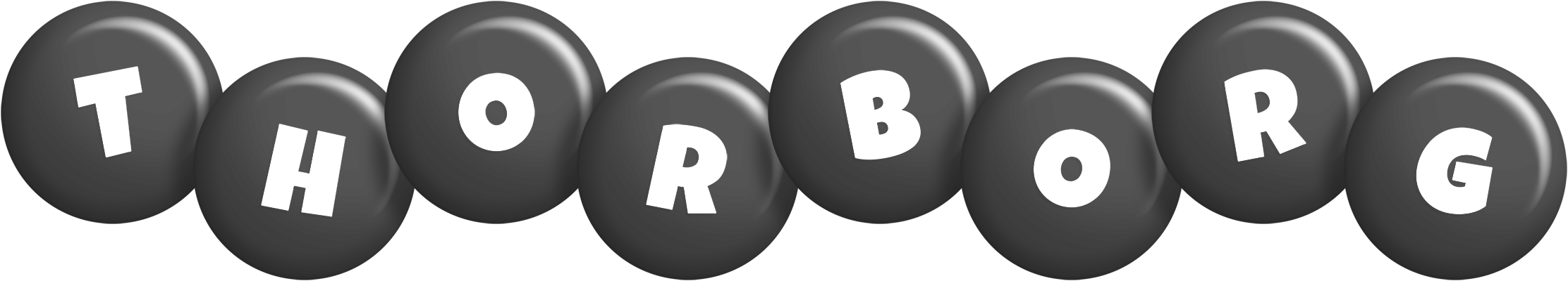Thorborg candy-black logo
