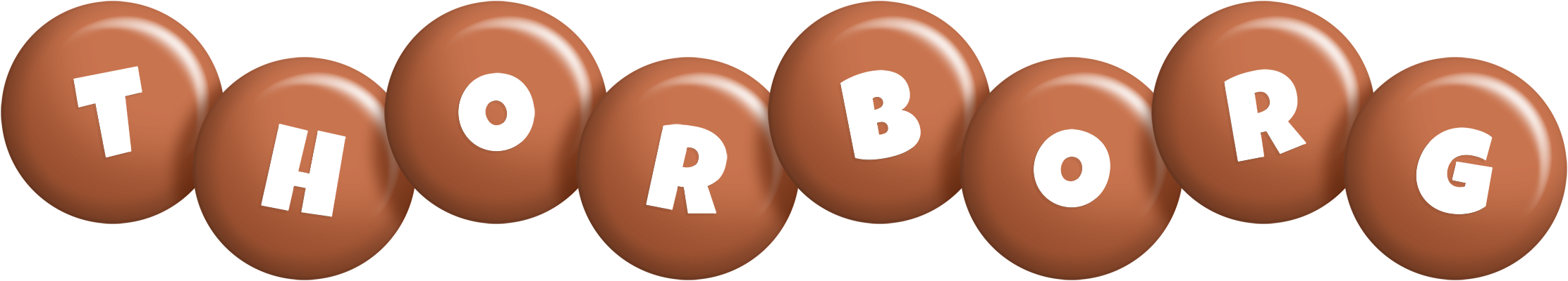 Thorborg candy-brown logo