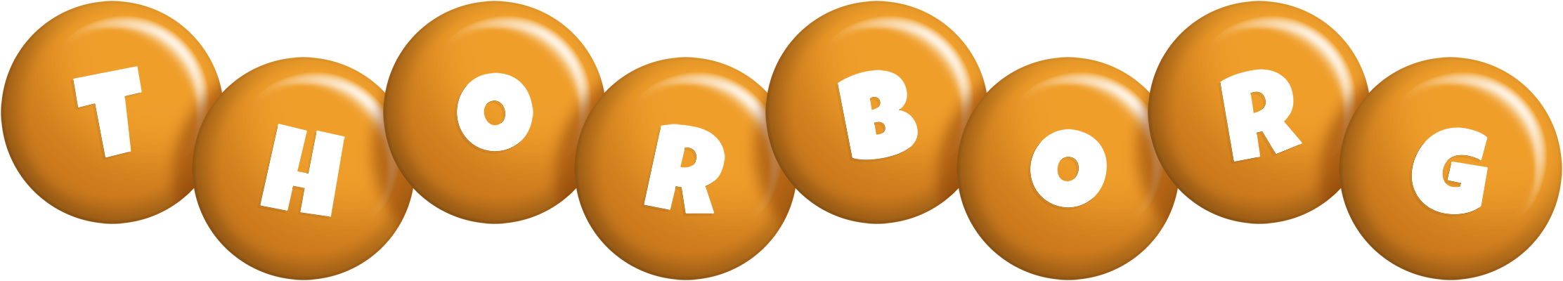 Thorborg candy-orange logo