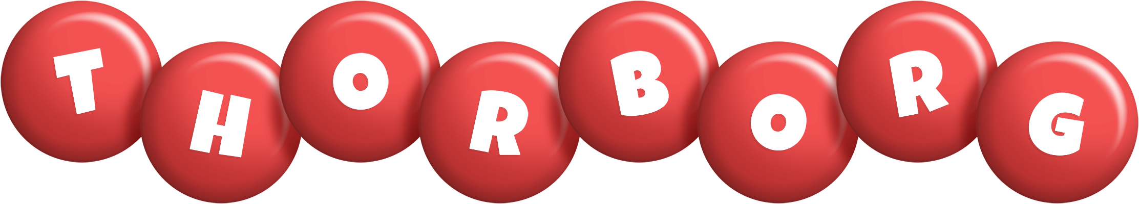Thorborg candy-red logo