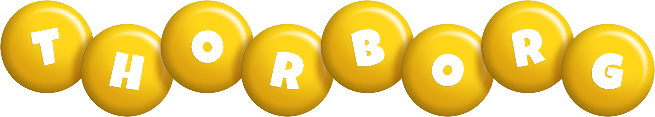 Thorborg candy-yellow logo