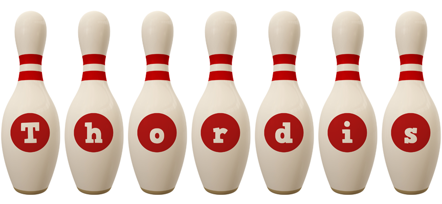 Thordis bowling-pin logo