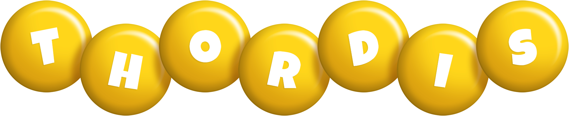 Thordis candy-yellow logo