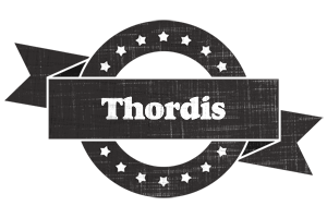 Thordis grunge logo