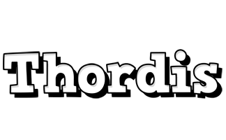 Thordis snowing logo