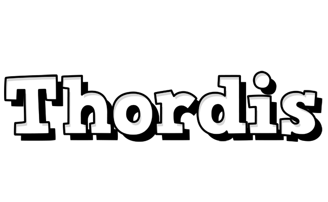 Thordis snowing logo