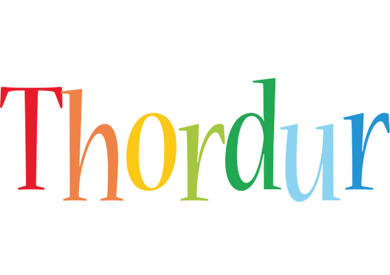 Thordur birthday logo
