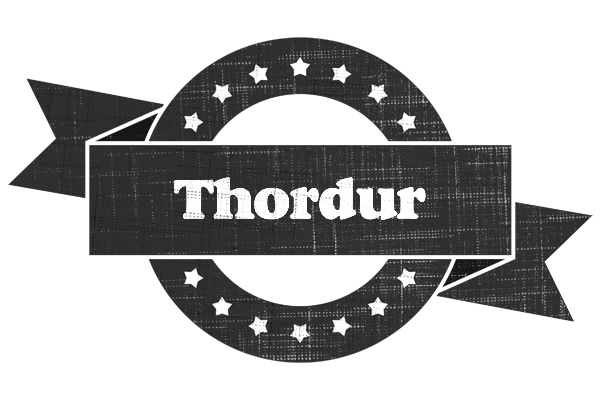Thordur grunge logo