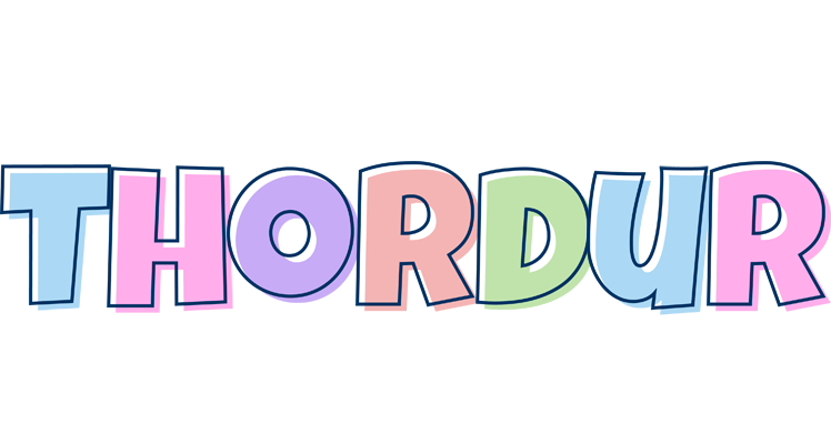 Thordur pastel logo