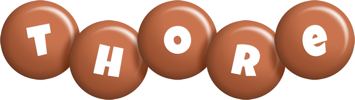 Thore candy-brown logo