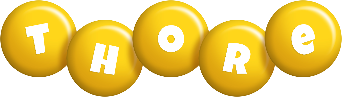 Thore candy-yellow logo
