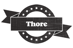 Thore grunge logo