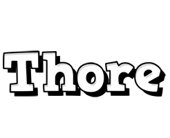 Thore snowing logo