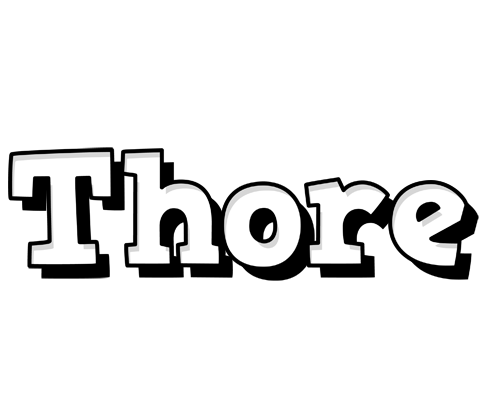 Thore snowing logo
