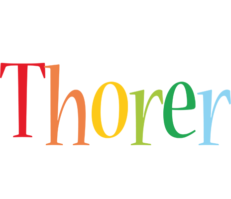 Thorer birthday logo
