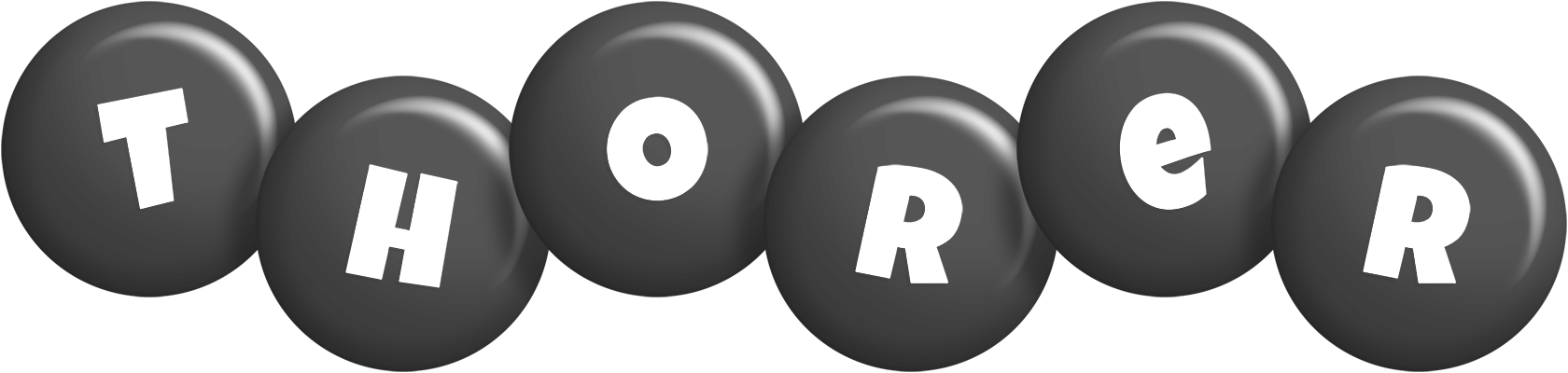 Thorer candy-black logo