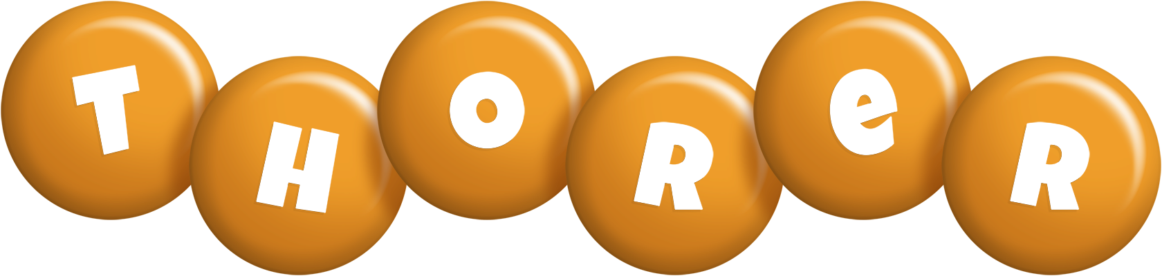 Thorer candy-orange logo