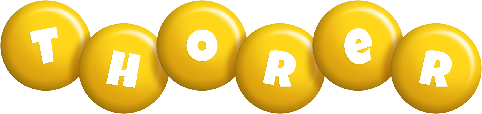 Thorer candy-yellow logo