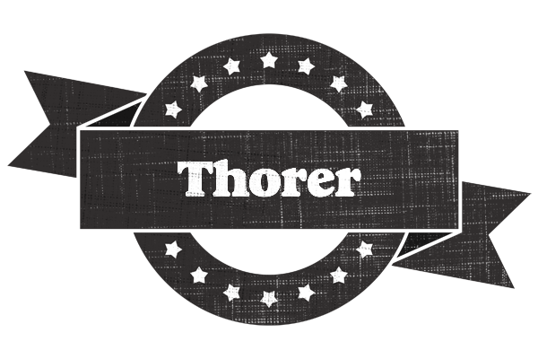 Thorer grunge logo