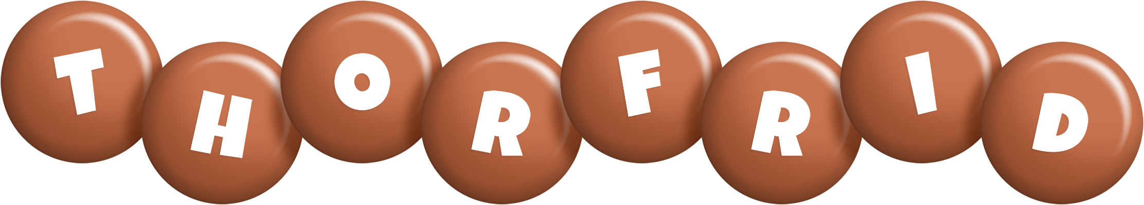 Thorfrid candy-brown logo