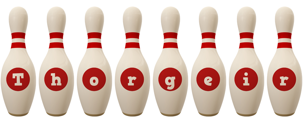Thorgeir bowling-pin logo