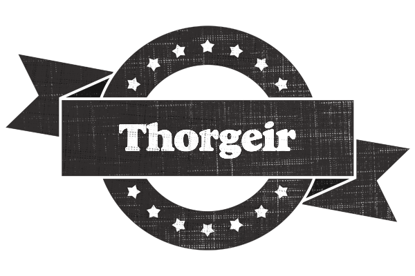 Thorgeir grunge logo