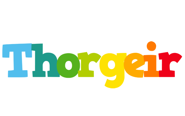 Thorgeir rainbows logo