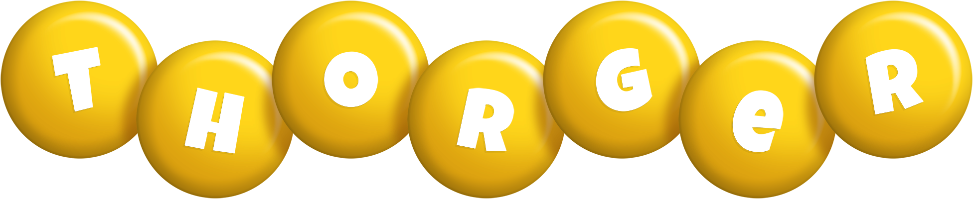 Thorger candy-yellow logo
