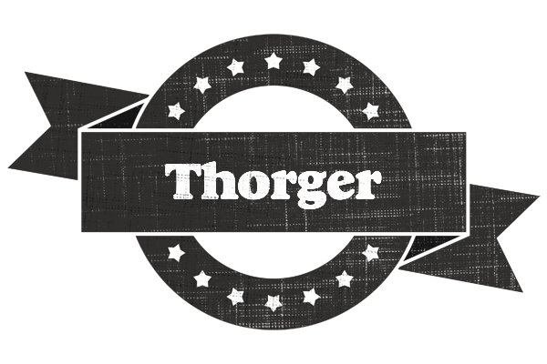 Thorger grunge logo