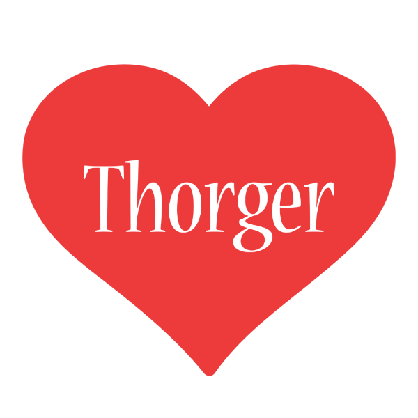 Thorger love logo