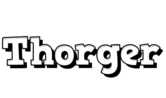 Thorger snowing logo