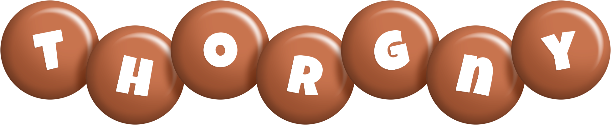 Thorgny candy-brown logo