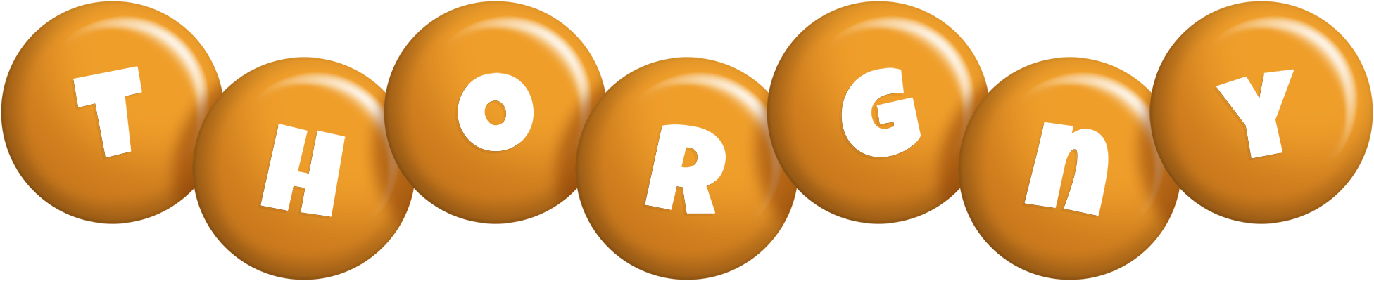 Thorgny candy-orange logo